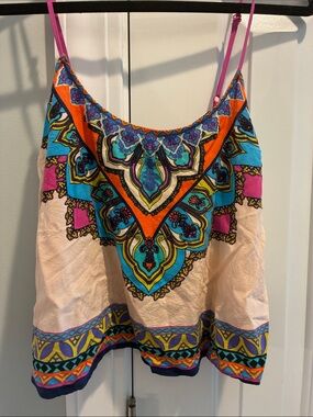 Flying Tomato Bohemian Printed Spaghetti Strap Women's Tank Top - Multicolor